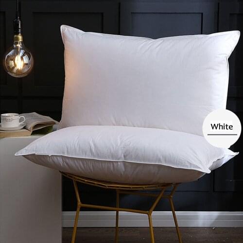 Goose Down Pillow High-grade Five Star Hotel Feather Pillow Adult Orthopedic Neck Pillows With 100% Cotton Cover