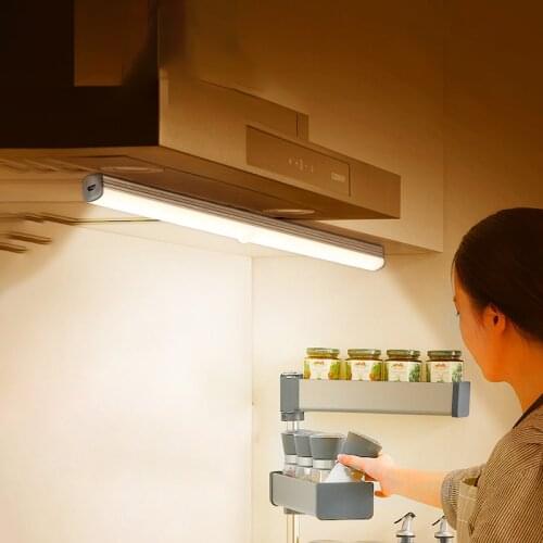 10/20/30cm Human Body Induction Night Light LED Dimmable Magnetic Cabinet Lamp USB Charging Corridor Lights for BedRoom Lighting