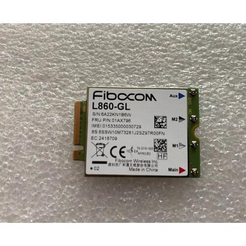 Fibocom L860-GL WWAN Card For Lenovo Thinkpad X1 Extreme 3rd X1 Yoga 4th 5th P17 P15 T490 X1 carbon 7th 8th 01AX796