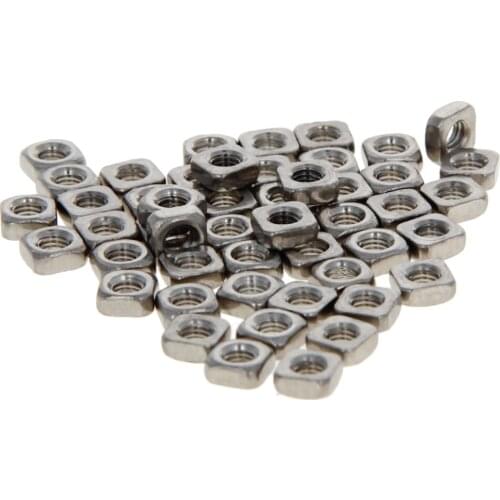 Mromax M3/M4/M5/M6/M8/M10/M12 Square Nut Fastener Nuts Screw Bolt Metric Coarse Thread Kits Stainless Steel Accessories