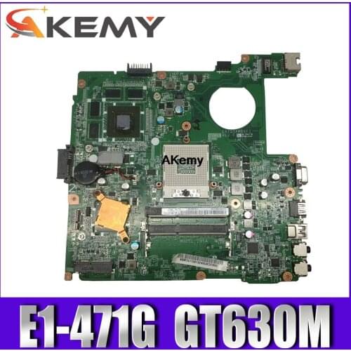 Akemy motherboard for ACER Aspire E1-471 e1-471g EC-471 v3-471g e1-431g laptop motherboard GT630M 1GB original Test