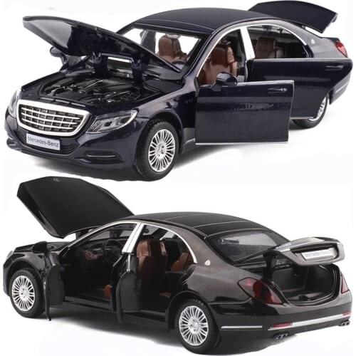 1:32 Benz Maybachs S600 Alloy Car Model Diecast Simulation Metal Toy Car Model 6 Doors Can Be Opened Boys Toy For Childrens Gift
