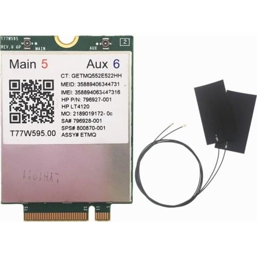 LT4120 Snapdragon X5 LTE T77W595 4G WWAN M2 MODULE For HP Probook/EliteBook 820 840 850 745 G3 faster than ME906E