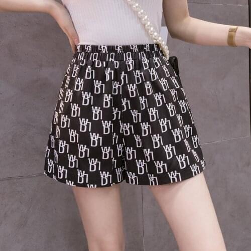 New Summer Shorts Woman Girl Print Fashion Women Shorts For Women Ladies Casual Wide Leg Solid Short Pants Cortos De Mujer