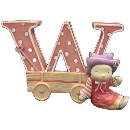 New W letter silicone moulds DIY plaster mold Expanded stone handmade home accessories aromatherapy listing