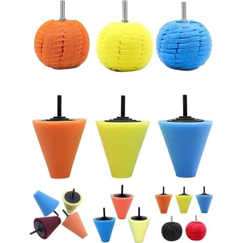 Polishing Pads for Wheel Hub Cleaning 3 Inch Polishing Wheel for Drill Sponge Buffing Pads for Car Care