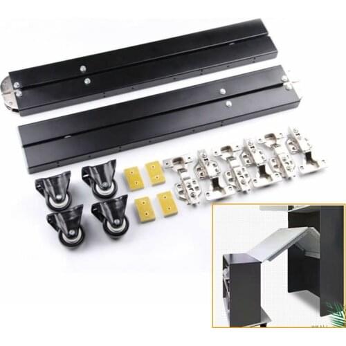 Hidden desktop folding connector accessories,Fold up stretch dining table Bar cabinet cabinet desk hinges,Complete sets