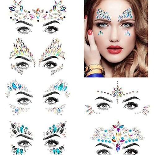 Mermaid Eyes Face Body Tattoo Stickers Bridesmaid bride Bachelorette hen party Bridal Shower birthday Halloween decoration favor