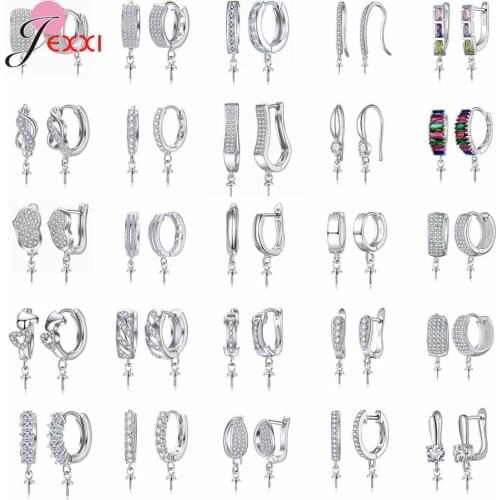 DIY Basic Earring Handmade 925 Sterling Silver Fastener Hook Clasps Earring Hooks Accessories For Fashion Earrings Making