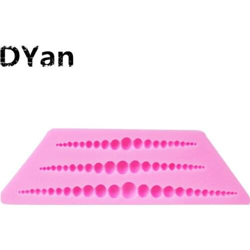 Pearls Strip Chocolate Mold Fondant Silicone Molds for Cake Decorating Baking Tools Silicone Kitchen Accessories A1421