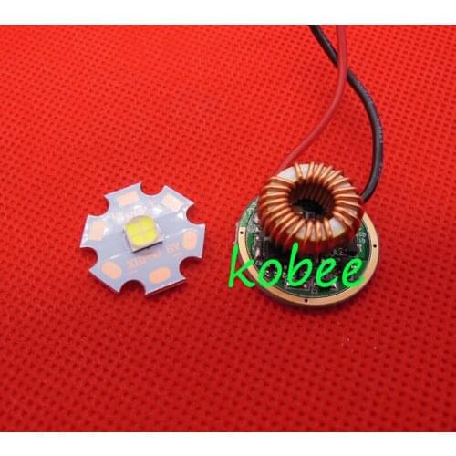 1 set Cree XLamp XHP50 6V LED Emitter 2546lm@19W White 6000K LED 20MM PCB+XHP50 LED Driver Board