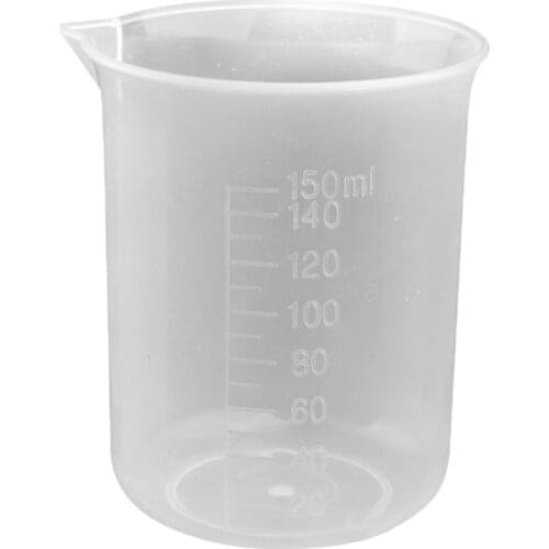 150ml Transparent Plastic Laboratory Measuring cup Measuring cup tool DU55