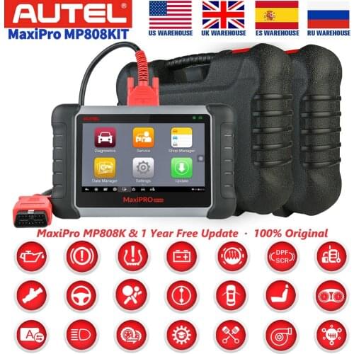 2021 Autel MaxiPRO MP808K OBD2 Auto Diagnostics Scan Tool EPB ABS Automotive Scanner Reset Service Better DS808 MP808