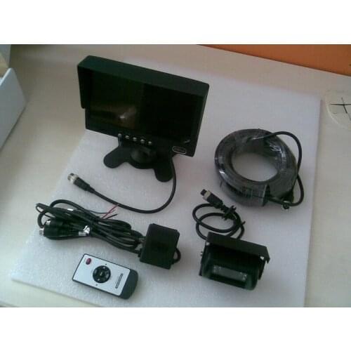 24 voltage truck parking camera 7 inch TFT display water-proof night vision reversing camera 20 meters cable