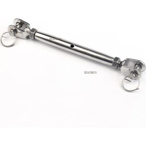 5PCS/LOT 316 Stainless Steel M6 Jaw & Jaw bottle Screw Fork&Fork Turnbuckle Closed Body Rigging Screw Rigging Marine Hardware