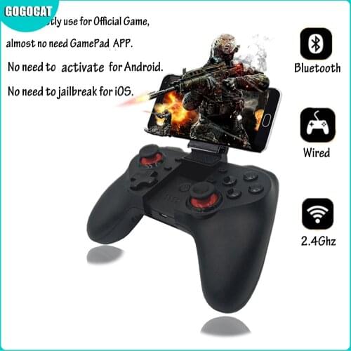 Bluetooth Gamepad Controller 2.4G Joypad For Android ISO Phone Tablet PS3 TV BOX Holder Game Console Handle Wireless Joystick