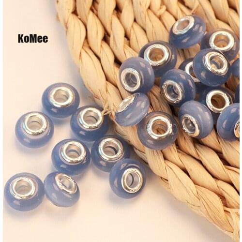 Wholesale 50pcs/lot High Quality Lampwork Big Hole Beads 9x13cm Multi Colors DIY Jewelry Making Accessories For Woman Bracelets