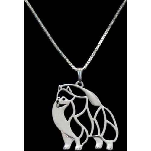 DANGGAO fashion Newest Handmade Pomeranian pendant for women choker necklace Dog Jewelry Pet Lovers Gift Idea