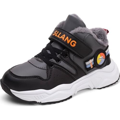 Winter Children Shoes For Boys Sneakers Kids Casual Shoes Girls Sneakers Anti-slippery Plush Lining Warm tenis infantil menino