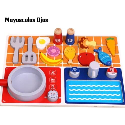 Childrens Play House Simulation Cooking Kitchen Educational Toy Set Shape Matching Girl Stove 3-6 Years Old