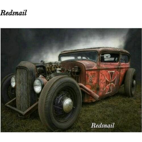 Diy Retro car diamond painting crystal painting diamond mosaic 5d,quare round drill embroidery diamond art home decor EE285