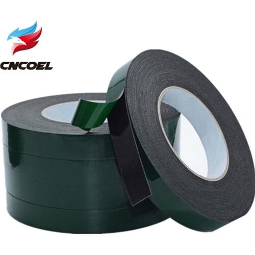 10M 5mm 30mm Double Sided Tape Strong Adhesive Black Foam Tape for Car Cell Phone Repair Gasket Screen PCB Dust Proof 1mm Thick