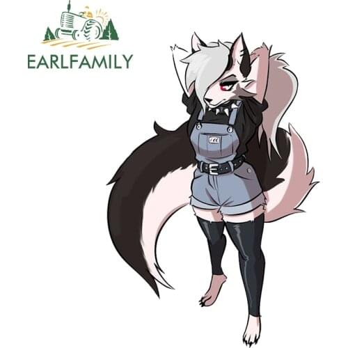 EARLFAMILY 13cm x 8.8cm for Furry Funny Car Stickers Motorcycle Decal Windshield RV JDM Car Refrigerators Sticker Camper Decor