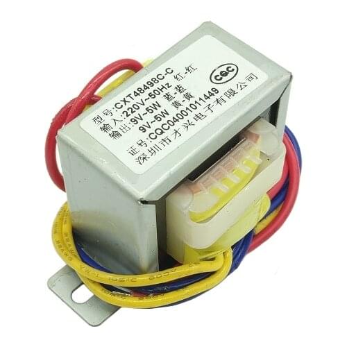 EI48 power transformer 10W DB-10VA 220V to 9V/12V/15V/18V/24V 2 independent Input voltage 220V