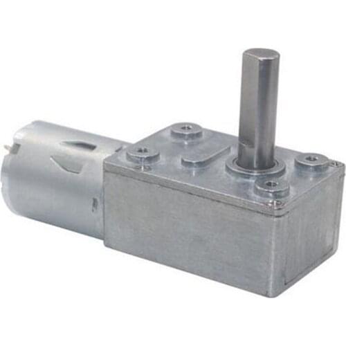 6V 12V 24V DC Worm Gear Motor High Torque Electric Motor 6-210RPM Metal Gear Reducer Reduction Motor Worm Gear Box