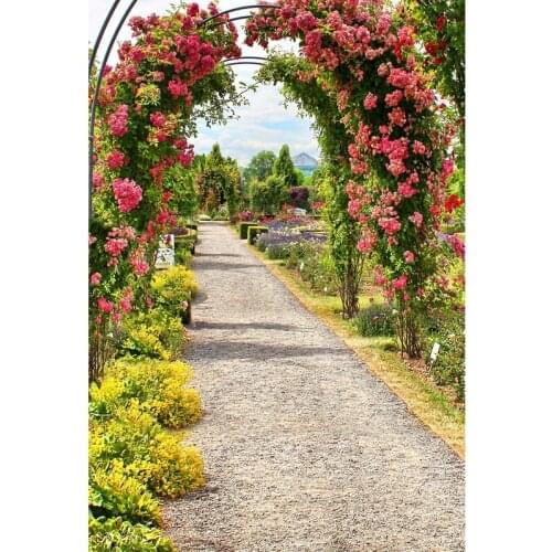 Floral arcing door background for wedding photo shooting photography backdrop for photographer studio props photophone F-3016