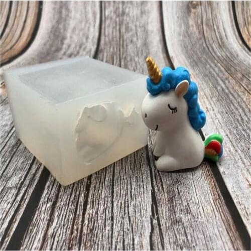 Three-dimensional God beast liquid silica gel mold, sugar-flipped pottery clay gypsum Chocolate Mold silica gel mold G153