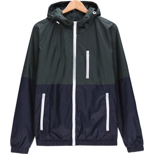 Hot sale! 2019 Spring New fashion Jacket Hooded Jacket Fashion Thin Windbreaker Men Outwear mens Coat