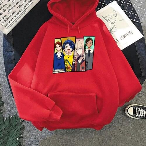 Wonder Egg Harajuku Hoodie Women Kawaii Loose Priority Printed Aesthetic Japanese Fashion Kpop Clothes Oversized Cute Sweatshirt