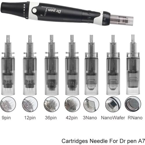Needle for Ultim A7 Dr.pen Permanent Makeup Machine Tattoo Derma Pen Cartridge Needle 9/24/36/42/nano Pen Tattoo Needle Tip 10p