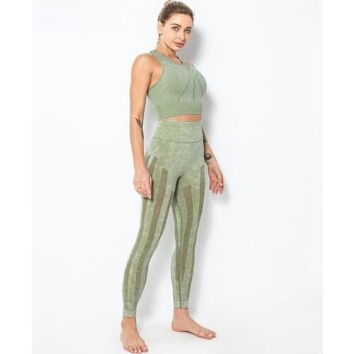 Two Piece Set Women Fitness Gym Clothing Workout Clothing Running Sports Wear Bra And Leggings Yoga Set Ropa Deportiva Mujer