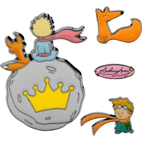 Le Petit Prince Brooch pin broszka The Little Prince Enaml pins Sashay away Brooches for Women Men Jewelry Broche Femme Bijoux