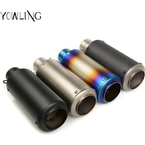 YOWLING motorcycle modified muffler carbon fiber exhaust pipe For Honda CBR600 CBR 600 F2 F3 F4 F4i CBR1000RR/SP GT250R ER-6N R3