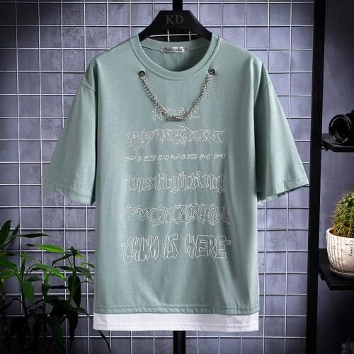 2021 New Summer Fashion O-neck T-shirt Men Loose Hot Style Short Sleeve T-shirt Male Print Cotton Tops High Quality Dropshipping