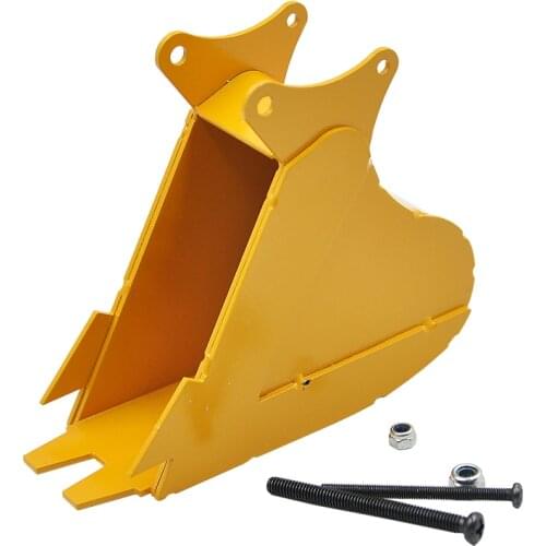 Small Trench Bucket Full Metal for Huina 1550 1580 1592 Excavator 1/14 RC Metal Excavator Trenching Parts