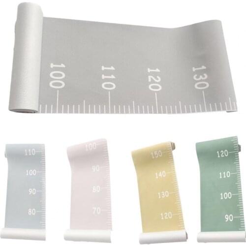 Growth Chart Baby Child Kids Height Ruler Removable Nordic Style Solid Color Height Measurement Ruler for Living Room Home Decor