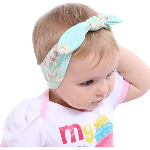 1 Piece MAYA STEPAN Children Girls Fashion Rabbit Ears Bow Knot Hair Head Band Baby Newborn Hair Rope Headband Headwear Headwrap