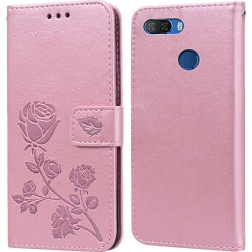 Luxury Leather Flip Book Case for Lenovo K5 Play L38011 K5 Pro L38041 Rose Flower Wallet Stand Case Phone Cover coque