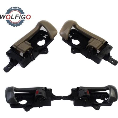 WOLFIGO Left Right Interior Door Handle for Hyundai Santa Fe 2007-2012 26102B000 826202B000 836100W000 836200W000 Beige / Grey