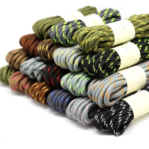 2021 NEW 19 Colors Hiking Sports Shoe laces Round ShoeLaces Outdoor Kids Adult Sneakers Shoelaces Solid Lacets baskets 1Pair