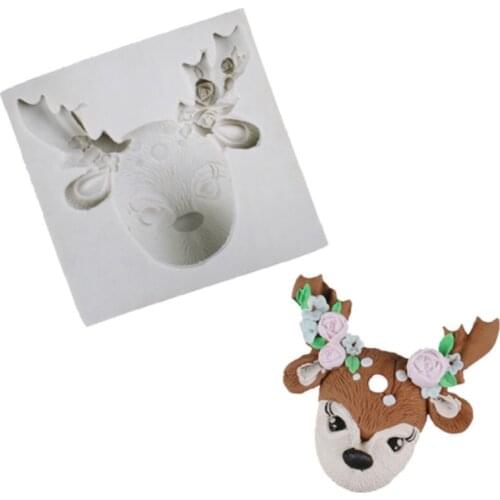 Elk Silicone Moulds Fondant Cakes Decorating Tools Silicone Molds Sugarcraft Chocolates Baking Tools For Cakes Gumpaste Form