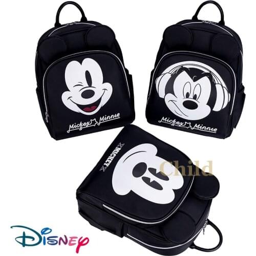 Disney New Mummy Bag Street Fashion Mickey Backpack Large-capacity Mother Bag Multifunctional Cute Baby Bag Travel Storage Bag