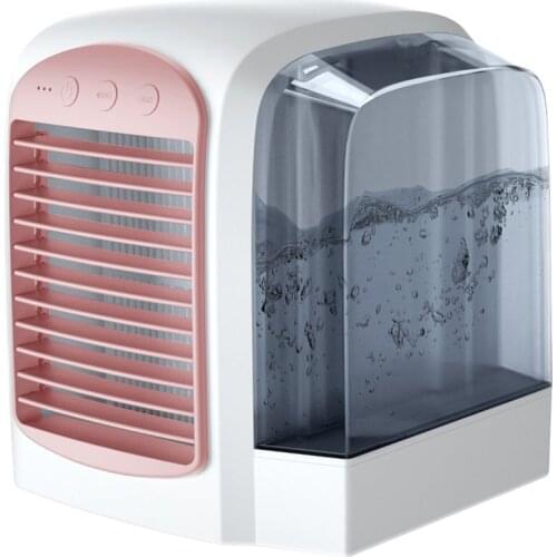 WT-F10 Mini Desktop Fan Humidifying Fan Cooling Low Noise Cooling Fan Three Gear Wind For Office Dormitory Bedroom