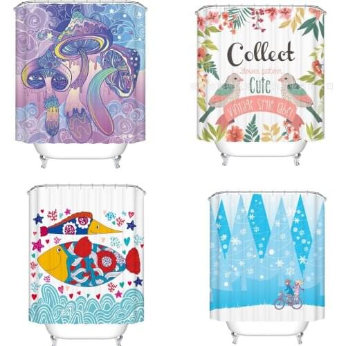 Beautiful pattern shower curtain designer shower curtain bathroom curtain set shower curtain waterproof shower curtains curtain