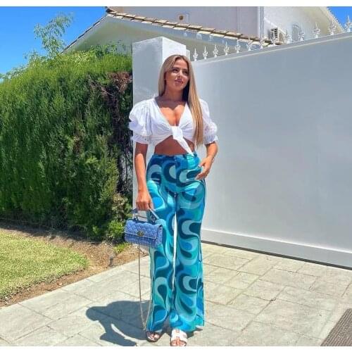 Женские брюки с высокой талией Zary Daisy China At AliExpress