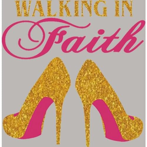 Woman Thermal Transfer Vinyl Heat Transfer Appliqued Fashion Diy Tops Patches High Heels Stickers Easy Print